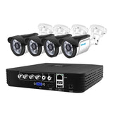 Smar 4CH CCTV HDMI DVR 4PCS 720P 1080P AHD Camera Kit Outdoor Weatherproof Home Security System Video Surveillance Kit HD Lens