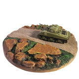 Miniature accessories finished platform stone rock dirt road scene base chariot military tank figure props board game tiles - Pornhint