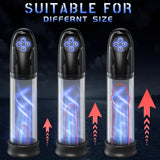 AAV Penis Pump Male Masturbators with 6 Suction Modes Electric Penis Vacuum Pump Sex Toys for Men Male Cock Enlargement Extender