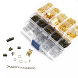 Jewelry Accessories Kit Metal Parts Ring/Lobster Clasp/Chain/Pin Set For Jewelry Making DIY Beading Bracelet Necklace Earring - Pornhint