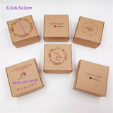 50pcs 6.5x6.5x3cm Small Kraft paper gift packaging box,kraft cardboard handmade soap candy box,personalized craft paper gift box - Pornhint