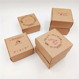 50pcs 6.5x6.5x3cm Small Kraft paper gift packaging box,kraft cardboard handmade soap candy box,personalized craft paper gift box - Pornhint