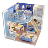 DIY Doll House Wooden Doll Houses Miniature Dollhouse Furniture Kit with LED Toys for children Christmas Gift L03 - Pornhint