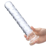 Dildo de vidro extragrande de 10 pol.