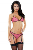 Tease Lexi Bralette & Gartered Panty - Small/medium