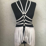 Women Skirt Harness Belt Body Harness PU Leather Harness Belt BDSM Bondage Gear