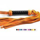 Orange Suede Classic Flogger - Your Choice of Handle Braided & Color!
