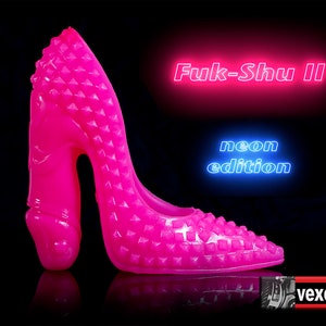 Dildo Fetish Art High Heel Neon Silicone Dildo Fetish Sculpture