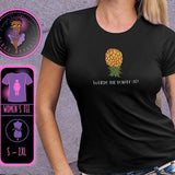 Where the Party at? womens tshirt, BFF, Lesbian, Cuckquean, Trib, Hotwife, Unfaithful wife tshirt, swinger, hotwife, threesome, gift