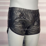 Sexy Leather Shorts Unisex. Bondage Outfit Pride LGBT Costume Cosplay Sex Puppy Domtop Erotic Gay BDSM Leather Briefs Fetish Rubber Gear