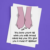 Old Age Saggy Tits Funny Birthday Card | Funny Boob Card | Best Friend Funny Card | Big Boobs Card | For Her Card | Birthday Card | Saggy