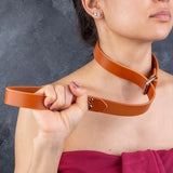 Robust Leather Training Collar BDSM, Different Color Options, For Collar and Leash.