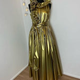 Gold PVC Ball Gown