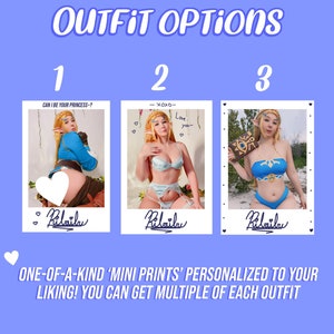 NSFW Implied Nude Zelda Cosplay Mini Prints Instax The Legend