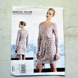 Vogue UNCUT 1315 - Misses' Short Designer Dress by Rebecca Taylor - Size 14 16 18 20 22 - Plus Size BBW - Easy 2012 Sewing Pattern