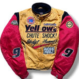 Vintage Yellow Corn 76 Lubricants Motor Sport Racing Jacket