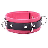 Premium Bondage Pink Leather Collar Stunning Quality Bondage Collar bdsm Col33Pnk