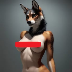 Female Furry Hyperrealistic NSFW Art 50 Images Bundle Custom