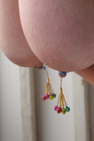 khalesex Nipple jewelry with bells. Nipples clamp chain. Mature.