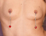 khalesex Nipple loops. Non piercing jewellery for nipples - very flattering even if you have small boobs. Mature.