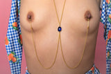 khalesex Nipples chain with necklace. Couples gifts to add fun experiment with your wife/husband. Mature.