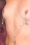 Non pierced nipple jewellery. Nipples clamps alternative. Mature.