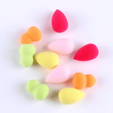 10PC Mini Makeup Sponge Set Water Droplets Gourd Shape Cosmetic Puff Powder - Khalesexx