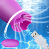 12 velocidades Vibradores de lambedura oral de língua USB Ovo vibratório Ponto G Vagina Massagem 