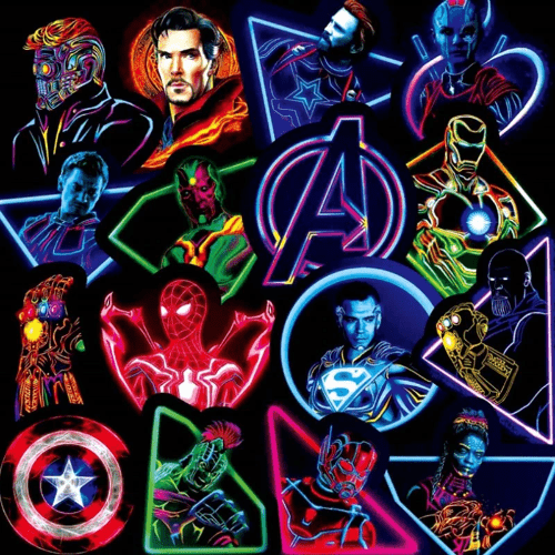 Stickers Skateboard Marvel, Marvel Super Heroes Stickers