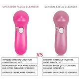 5 in 1 Electric Facial Cleanser Wash Face Cleaning Machine Skin Pore Cleaner - Khalesexx