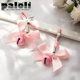 Khalesexx Bondage Pink And Black Woman Sexy Adjustable Nipple Clamp Breast Bdsm Small Bell Adult Fetish Flirting Teasing Sex Toys For Couples