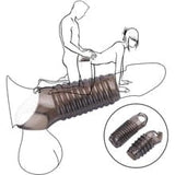 Silicone Reutilizável Penis Sleeve Strapon Ejaculação Retardada Dispositivo de Castidade Bloqueio Esperma Ereção Brinquedos Sexuais Para Homens Engrenagem Bondage 