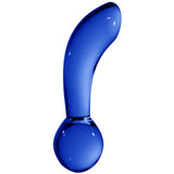 Khalesexx Chrystalino Blaze Glass Butt Plug in Blue