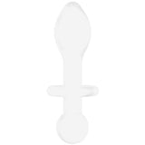 Khalesexx Chrystalino Rocker Glass Butt Plug in White