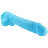 Khalesexx Colours Pleasures 10 Inch Silicone Dildo in Blue