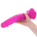 Khalesexx Colours Pleasures 10 Inch Silicone Dildo in Purple