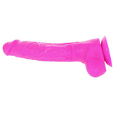 Colors Pleasures Dildo de silicone de 10 polegadas em roxo