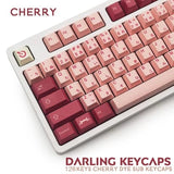 129 teclas PBT Darling Keycaps Cherry Profile DYE SUB personalizado japonés Keycap para Cherry MX Switch Teclados mecánicos