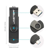 JASTER High Speed ​​OTG USB Flash Drive 128gb Pen Drive 64gb 32gb 16gb Pendrive 2 em 1 Micro USB Stick para Android SmartPhone