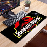 Alfombrilla de ratón Jurassic Park, alfombrilla de ratón para ordenador de 90x40cm, alfombrilla de ratón XXL de goma Natural, alfombrilla de escritorio para gamer, alfombrilla para teclado y ratón