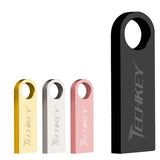 Nueva unidad flash usb TECHKEY de 64 GB, 32 GB, 16 GB, 8 GB, 4 GB, pendrive ______ resistente al agua, plata, u disco, memoria cel, memoria usb, regalo