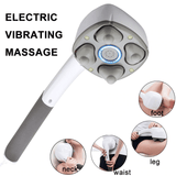 Khalesexx Electric Handheld Massager Four Head Machine Full Body Neck Deep Tissue Massage