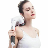 Electric Handheld Massager Four Head Machine Full Body Neck Deep Tissue Massage