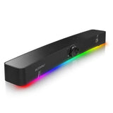 BlitzWolf BW-GS3 Computer Game Speakers with RGB Light Powerful Bass 360¡ Stereo Sound USB 3.5mm Soundbar PC Speaker for PC TV