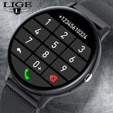 LIGE 2023 Bluetooth Answer Call Smart Watch Men Full Touch Dial Call Fitness Tracker IP67 Waterproof 4G ROM Smartwatch for women