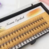 1box big capacity 60 bundles 6d 10D Eyelash Extensions 0.1mm Thickness true Mink Strip Eyelashes Individual Lashes Natural Style