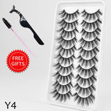 Khalesexx Lashes 5/10Pairs 3D Mink Lashes Natural Eyelashes Dramatic False Eyelashes Faux Cils Makeup Wholesale Fake Eyelash Extension maquiagem