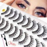 Khalesexx Lashes 5/10Pairs 3D Mink Lashes Natural Eyelashes Dramatic False Eyelashes Faux Cils Makeup Wholesale Fake Eyelash Extension maquiagem