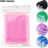 Khalesexx Lashes Disposable MicroBrush Eyelashes Extension  Individual Lash Removing Swab Micro Brush For Eyelash Extension Tools