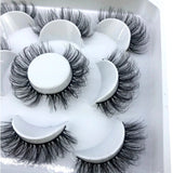 Khalesexx Lashes HBZGTLAD New 5 pairs 8-25mm natural 3D false eyelashes fake lashes makeup kit Mink Lashes extension mink eyelashes maquiagem